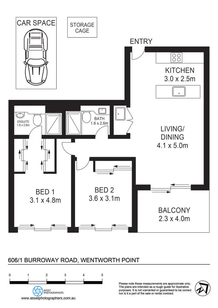 Floorplan of Homely apartment listing, A606/1 Burroway Road, Wentworth Point NSW 2127