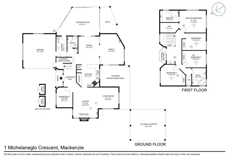 Floorplan of Homely house listing, 1 Michelangelo Crescent, Mackenzie QLD 4156
