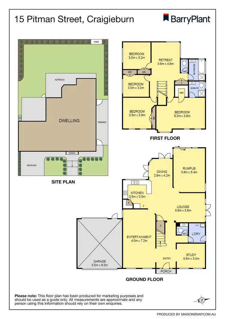 Floorplan of Homely house listing, 15 Pitman Street, Craigieburn VIC 3064