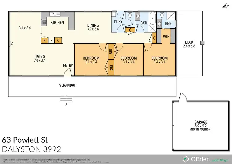 Floorplan of Homely house listing, 63 Powlett Street, Dalyston VIC 3992