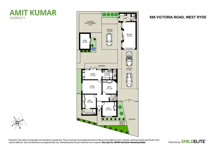 Floorplan of Homely house listing, 888 Victoria Road, West Ryde NSW 2114