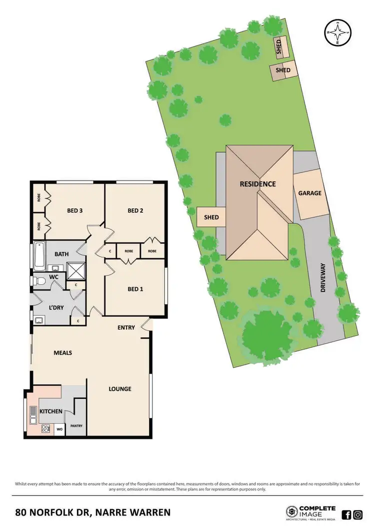 Floorplan of Homely house listing, 80 Norfolk Drive, Narre Warren VIC 3805