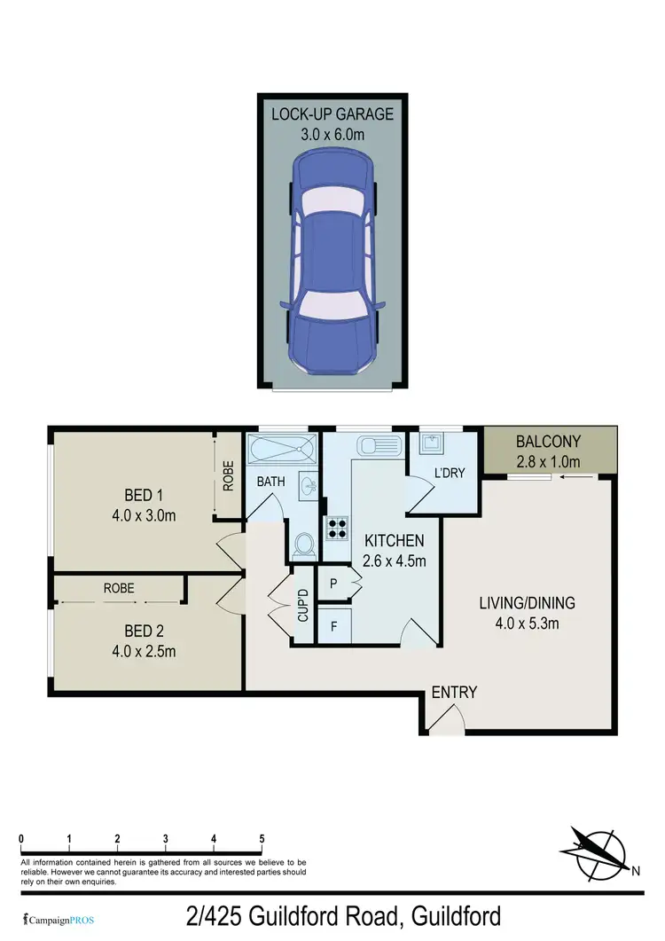 Floorplan of Homely unit listing, 2/425 Guildford Road, Guildford NSW 2161