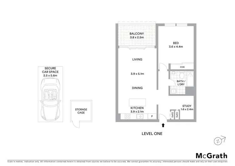 Floorplan of Homely apartment listing, 105/33 Main Street, Rouse Hill NSW 2155