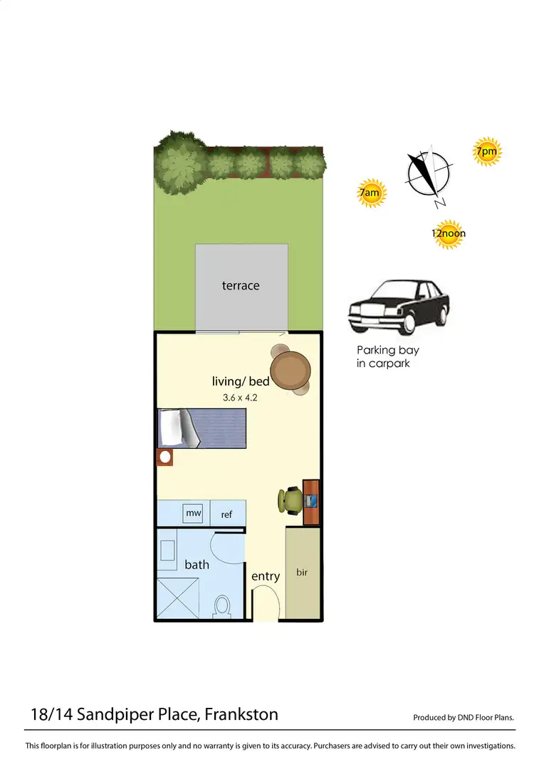 Floorplan of Homely unit listing, 18/14 Sandpiper Place, Frankston VIC 3199