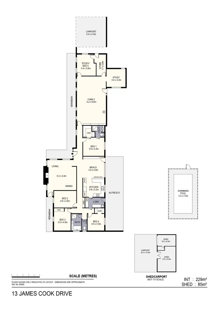 Floorplan of Homely house listing, 13 James Cook Drive, Strathfieldsaye VIC 3551
