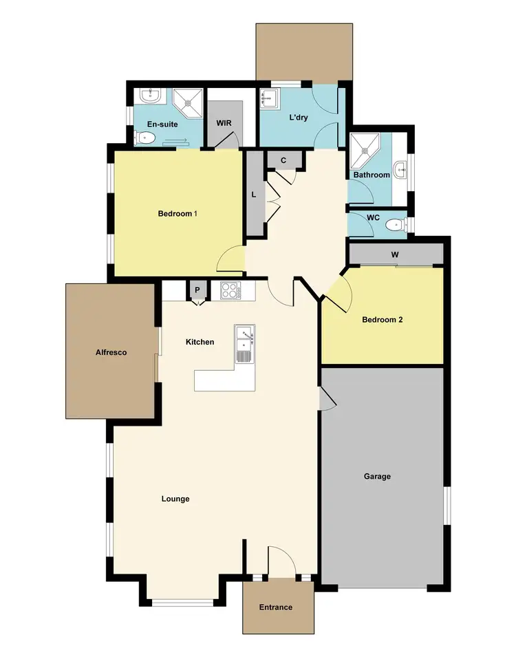 Floorplan of Homely house listing, 8 Lowe Street, Ararat VIC 3377