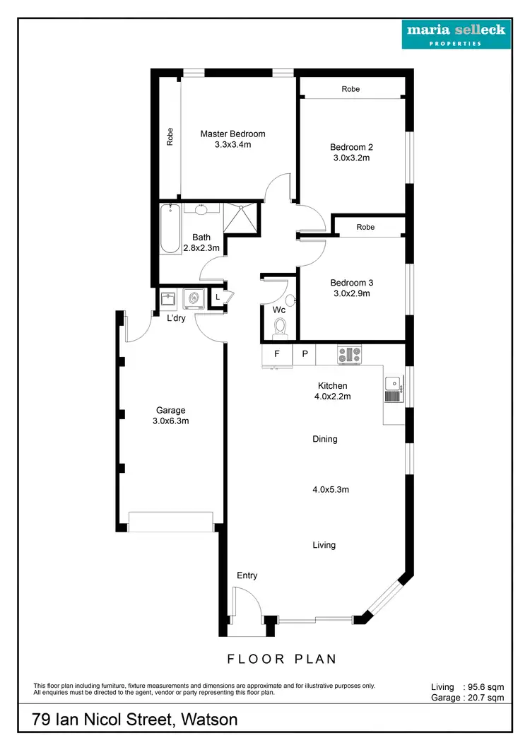Floorplan of Homely house listing, 79 Ian Nicol Street, Watson ACT 2602