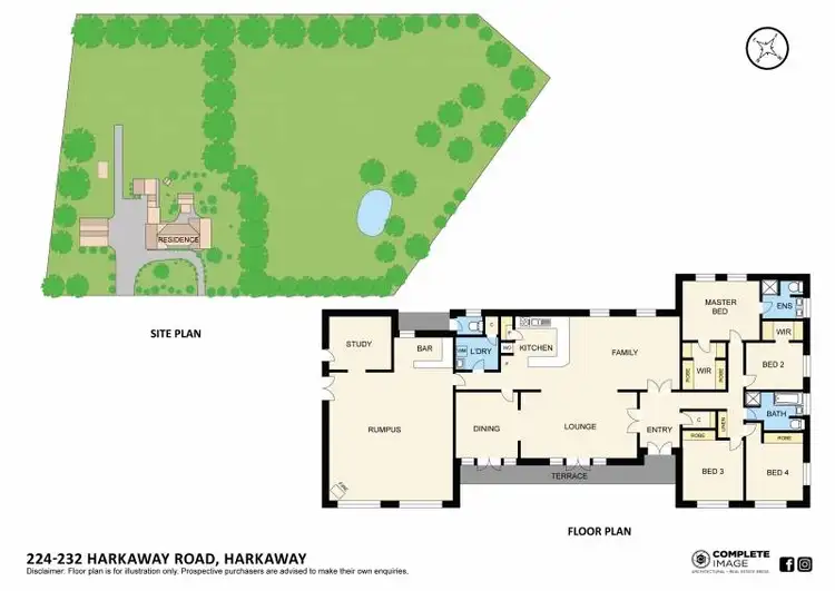 Floorplan of Homely house listing, 224-232 Harkaway Road, Harkaway VIC 3806