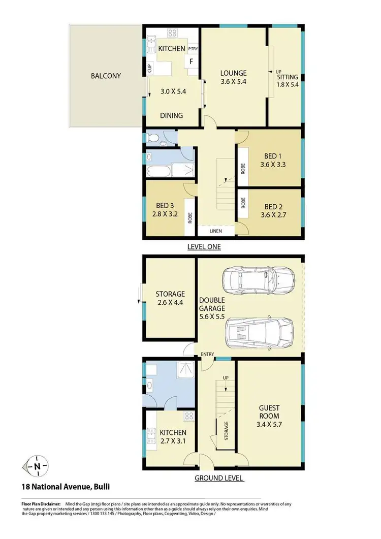 Floorplan of Homely house listing, 18 National Avenue, Bulli NSW 2516