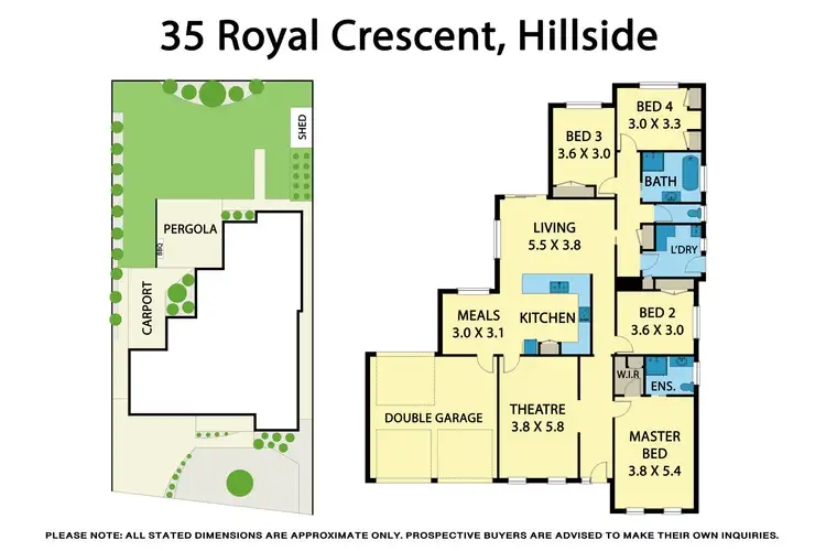 Floorplan of Homely house listing, 35 Royal Crescent, Hillside VIC 3037
