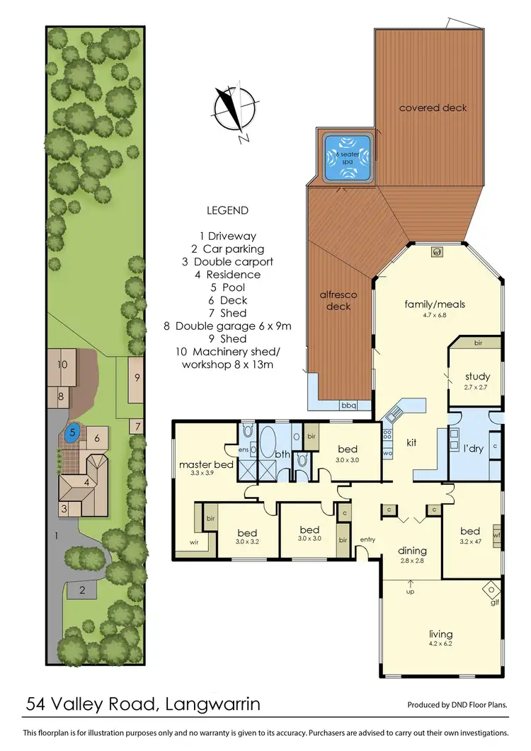 Floorplan of Homely rural property listing, 54 Valley Road, Langwarrin VIC 3910