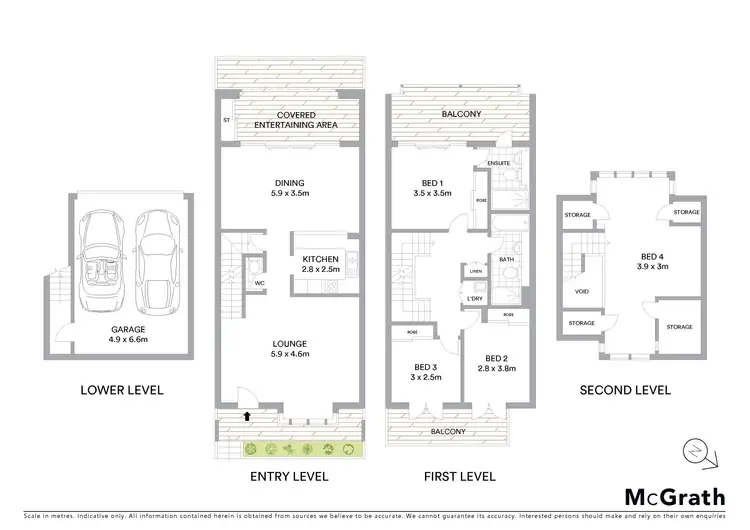 Floorplan of Homely townhouse listing, 8/9 Myrtle Street, Botany NSW 2019