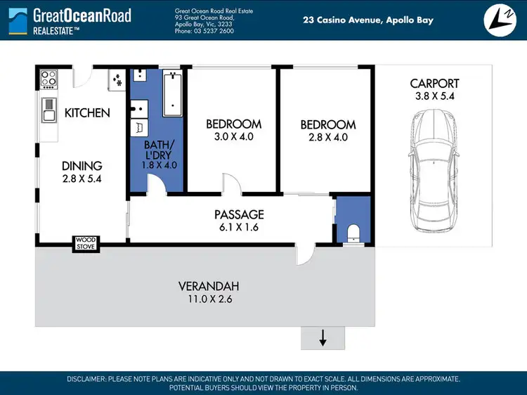 Floorplan of Homely house listing, 23 Casino Avenue, Apollo Bay VIC 3233