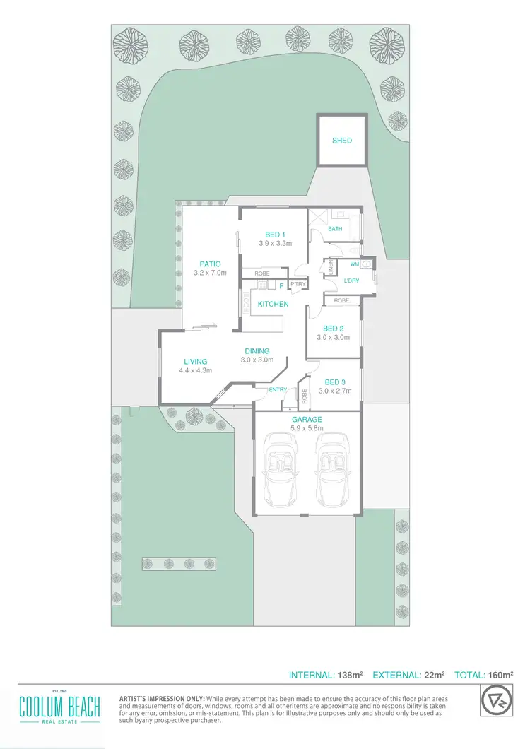 Floorplan of Homely house listing, 22 Santa Monica Avenue, Coolum Beach QLD 4573