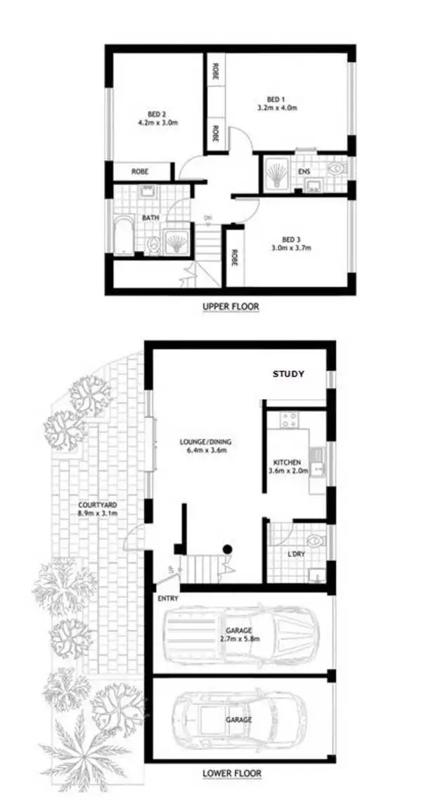Floorplan of Homely unit listing, 6/528 Mowbray Road, Lane Cove North NSW 2066