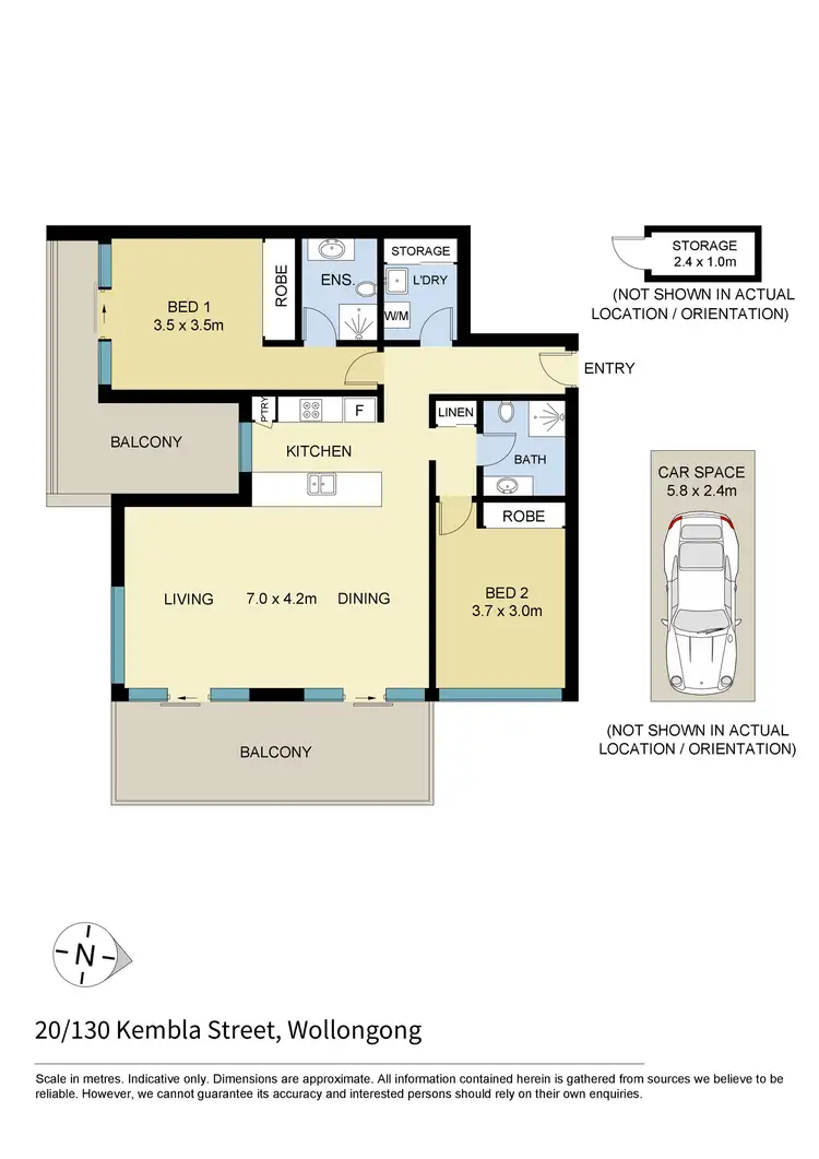 Floorplan of Homely apartment listing, 20/130 Kembla Street, Wollongong NSW 2500
