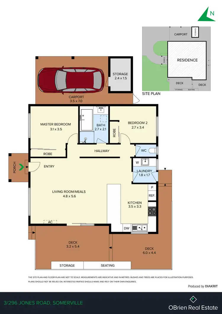 Floorplan of Homely unit listing, 3/296 Jones Road, Somerville VIC 3912