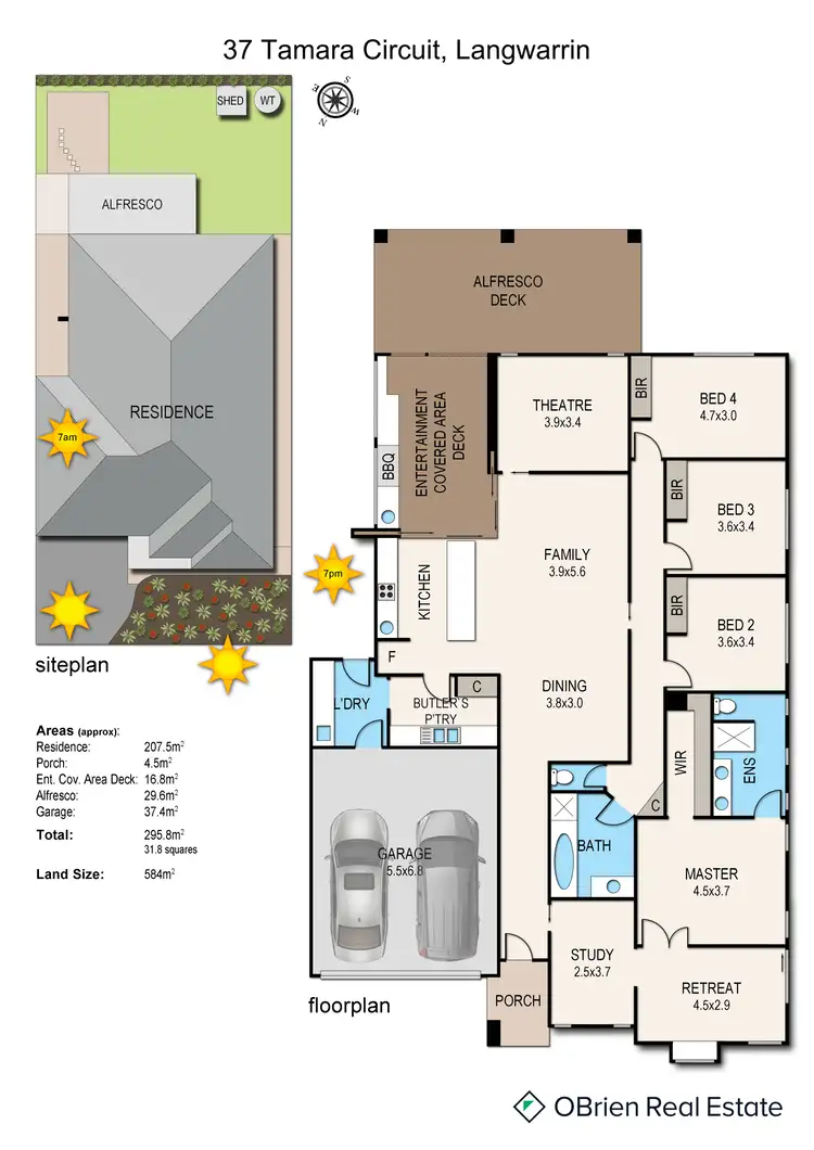 Floorplan of Homely house listing, 37 Tamara Circuit, Langwarrin VIC 3910