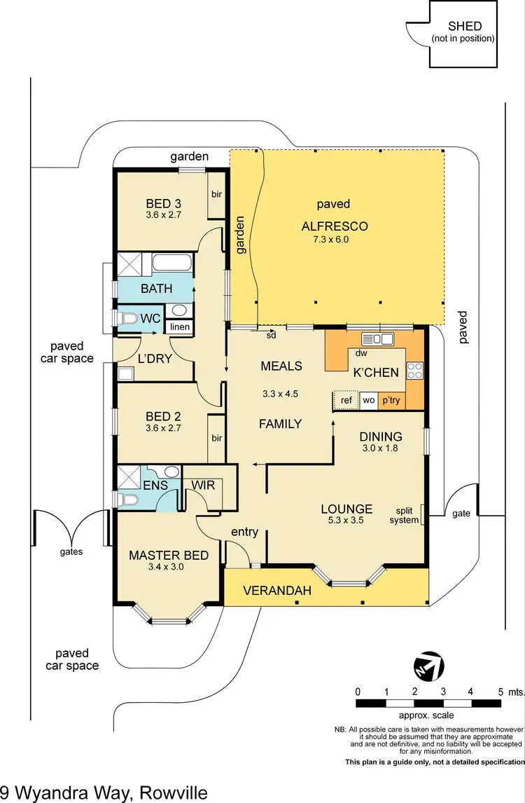 Floorplan of Homely house listing, 9 Wyandra Way, Rowville VIC 3178