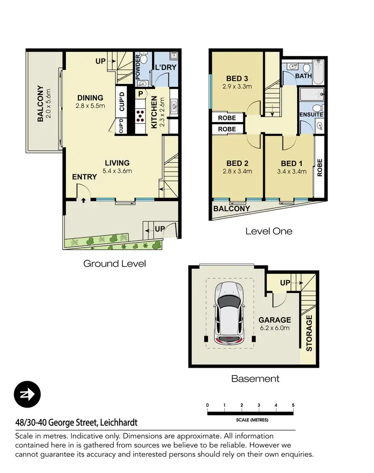 Floorplan of Homely townhouse listing, 48/30-40 George Street, Leichhardt NSW 2040