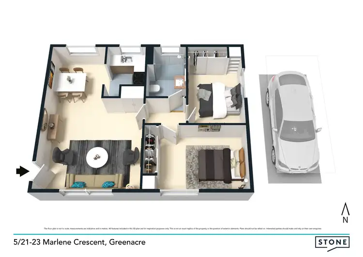 Floorplan of Homely apartment listing, 5/21-23 Marlene Crescent, Greenacre NSW 2190