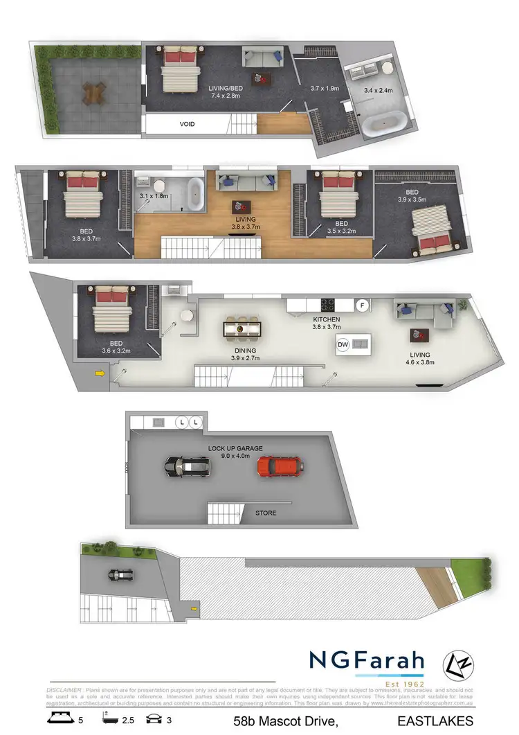 Floorplan of Homely house listing, 58B Mascot Drive, Eastlakes NSW 2018