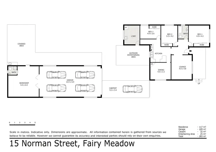 Floorplan of Homely house listing, 15 Norman Street, Fairy Meadow NSW 2519