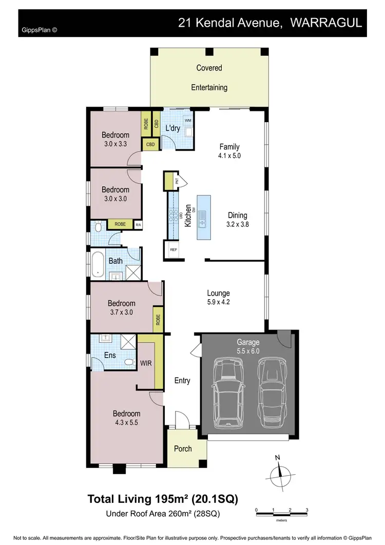 Floorplan of Homely house listing, 21 Kendal Avenue, Warragul VIC 3820