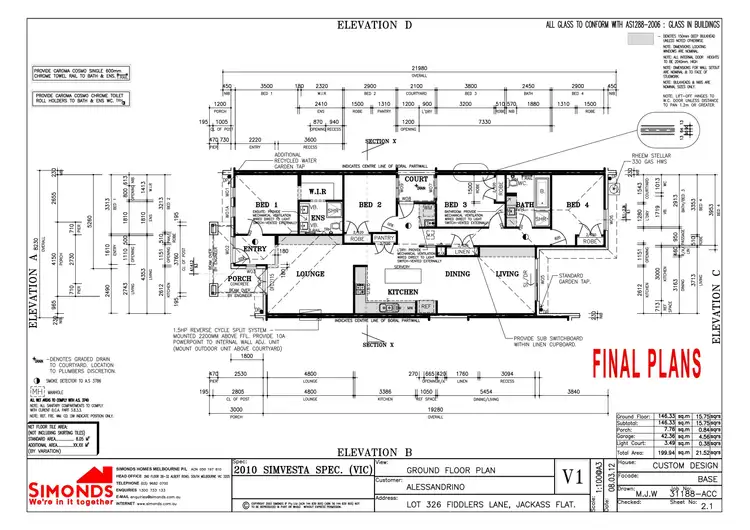 Floorplan of Homely house listing, 8 Fiddlers Lane, Jackass Flat VIC 3556