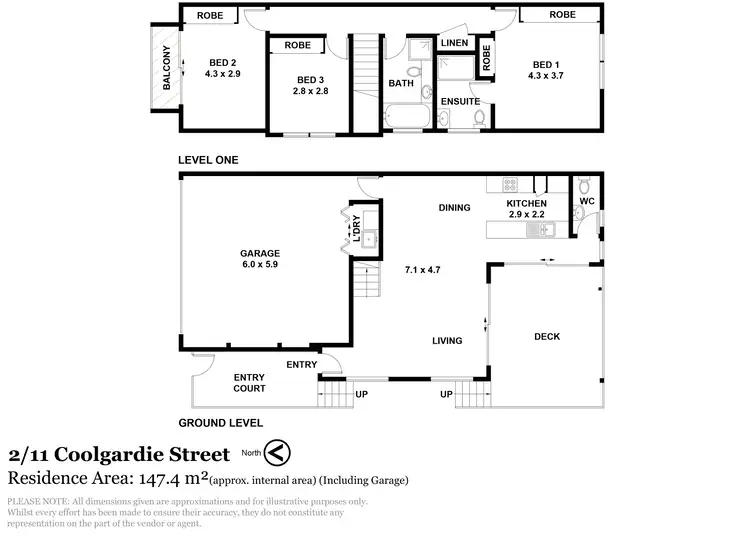 Floorplan of Homely townhouse listing, 2/11 Coolgardie Street, East Corrimal NSW 2518