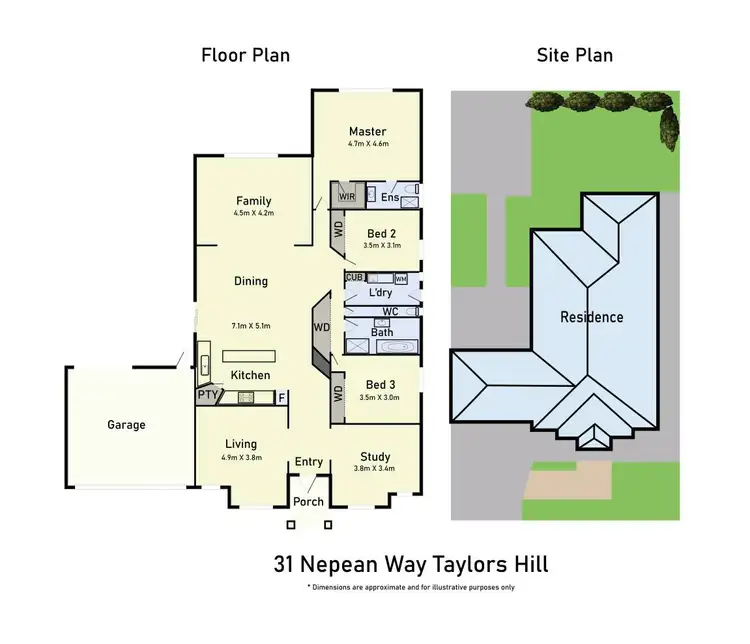 Floorplan of Homely house listing, 31 Nepean Way, Taylors Hill VIC 3037