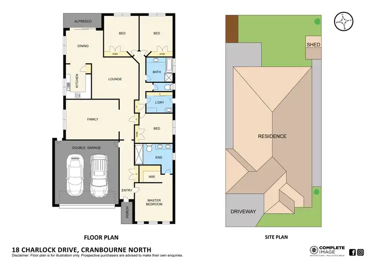 Floorplan of Homely house listing, 18 Charlock Drive, Cranbourne North VIC 3977