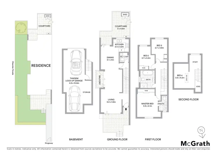 Floorplan of Homely townhouse listing, 1/240 Kingsway, Caringbah NSW 2229