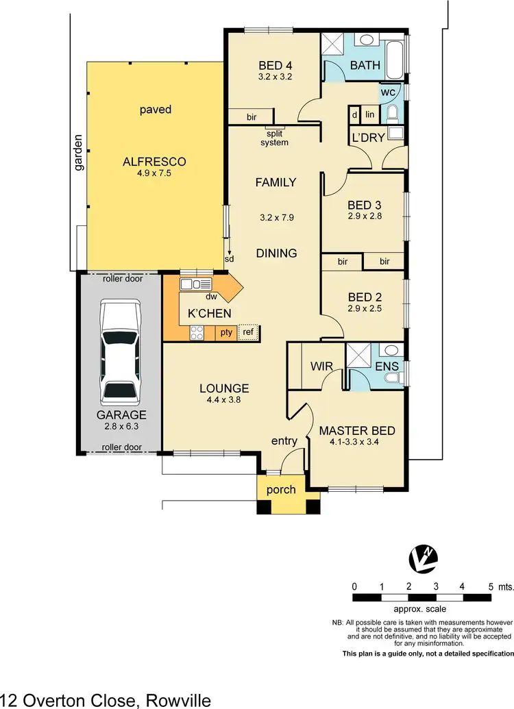 Floorplan of Homely house listing, 12 Overton Close, Rowville VIC 3178