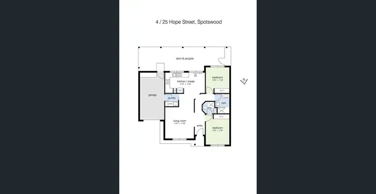Floorplan of Homely villa listing, 4/25 Hope Street, Spotswood VIC 3015