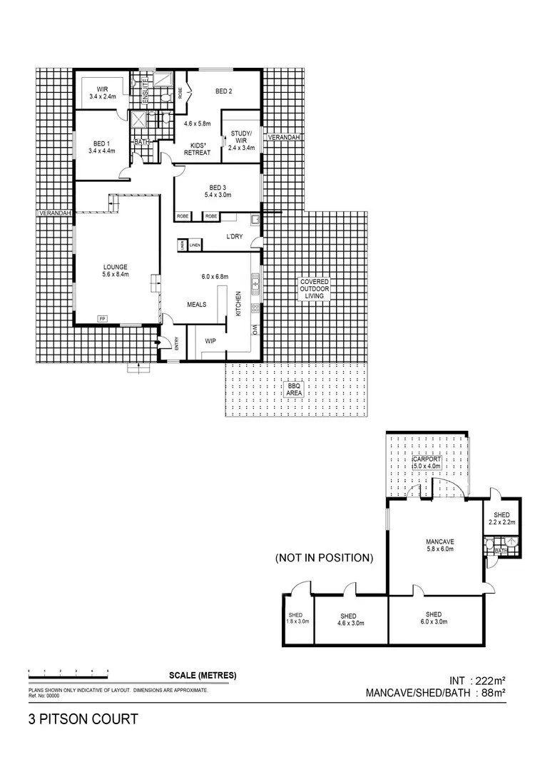 Floorplan of Homely house listing, 3 Pitson Court, Huntly VIC 3551