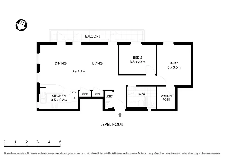 Floorplan of Homely apartment listing, 27/1 Waruda Street, Kirribilli NSW 2061
