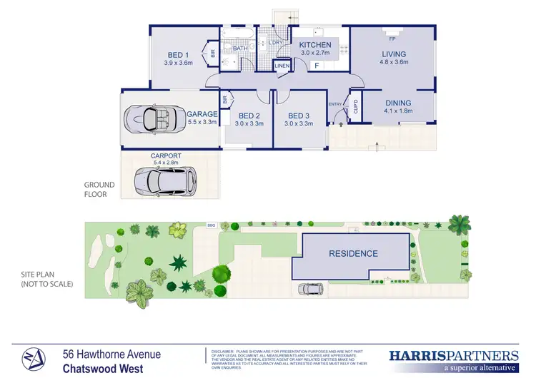 Floorplan of Homely house listing, 56 Hawthorne Avenue, Chatswood West NSW 2067