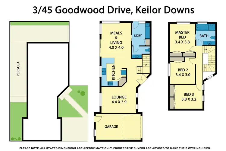 Floorplan of Homely unit listing, 3/45 Goodwood Drive, Keilor Downs VIC 3038