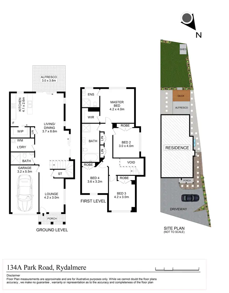 Floorplan of Homely semi-detached listing, 134A Park Road, Rydalmere NSW 2116