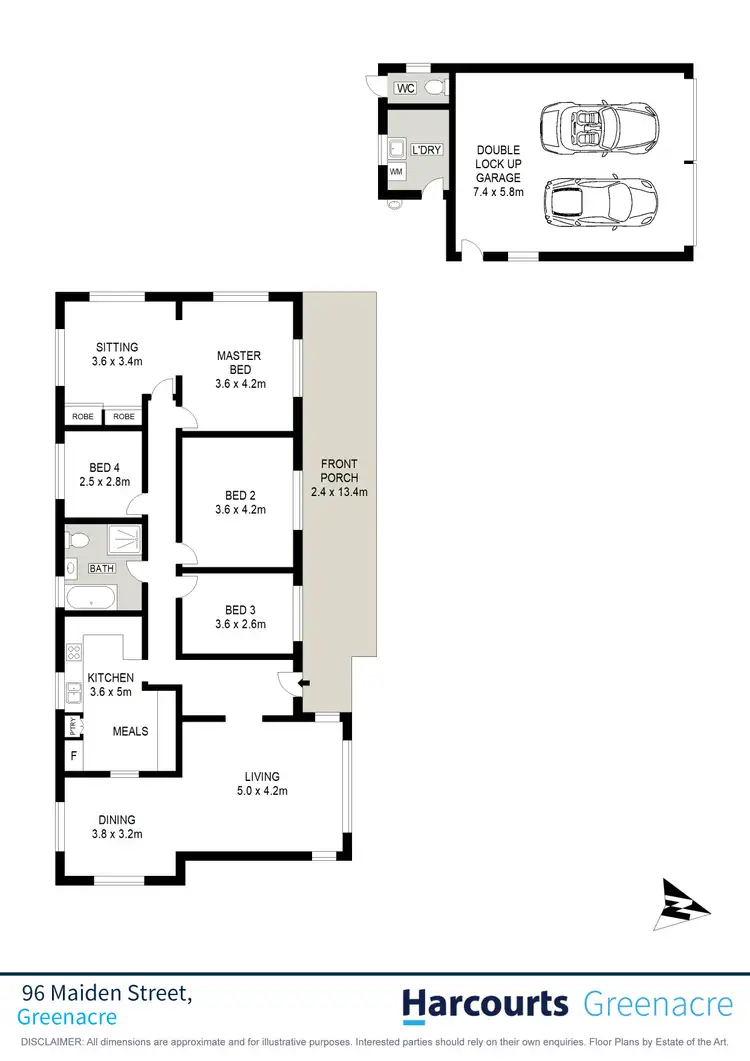 Floorplan of Homely house listing, 96 Maiden Street, Greenacre NSW 2190