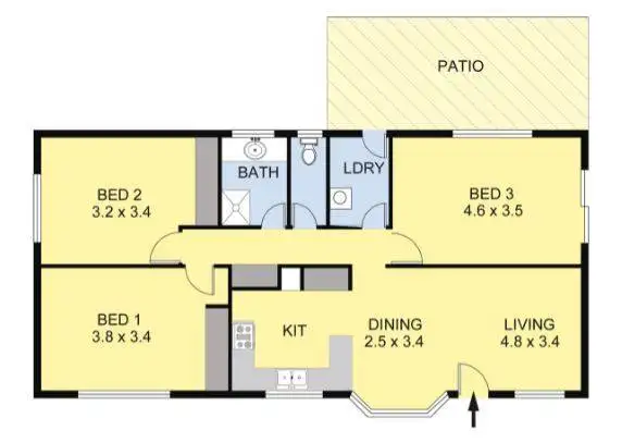 Floorplan of Homely house listing, 23 Athol Street, Wodonga VIC 3690
