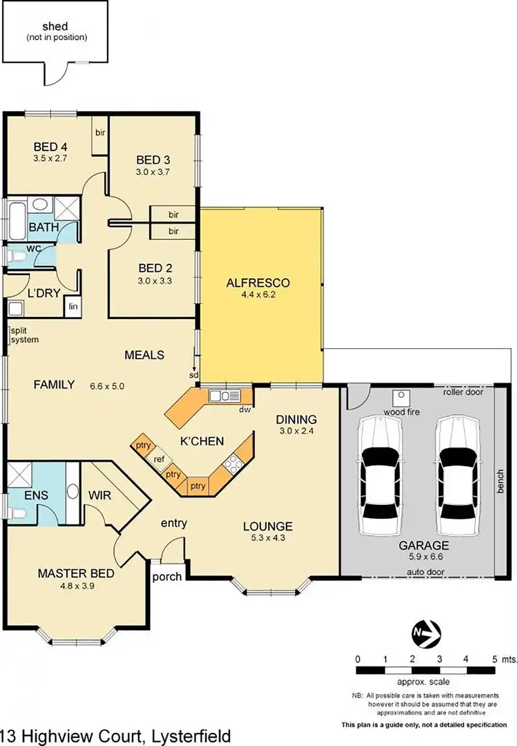 Floorplan of Homely house listing, 13 Highview Court, Lysterfield VIC 3156