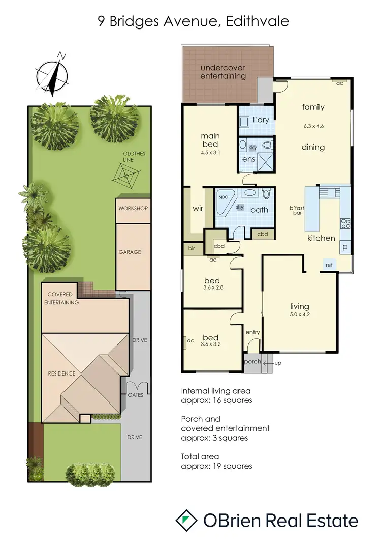 Floorplan of Homely house listing, 9 Bridges Avenue, Edithvale VIC 3196