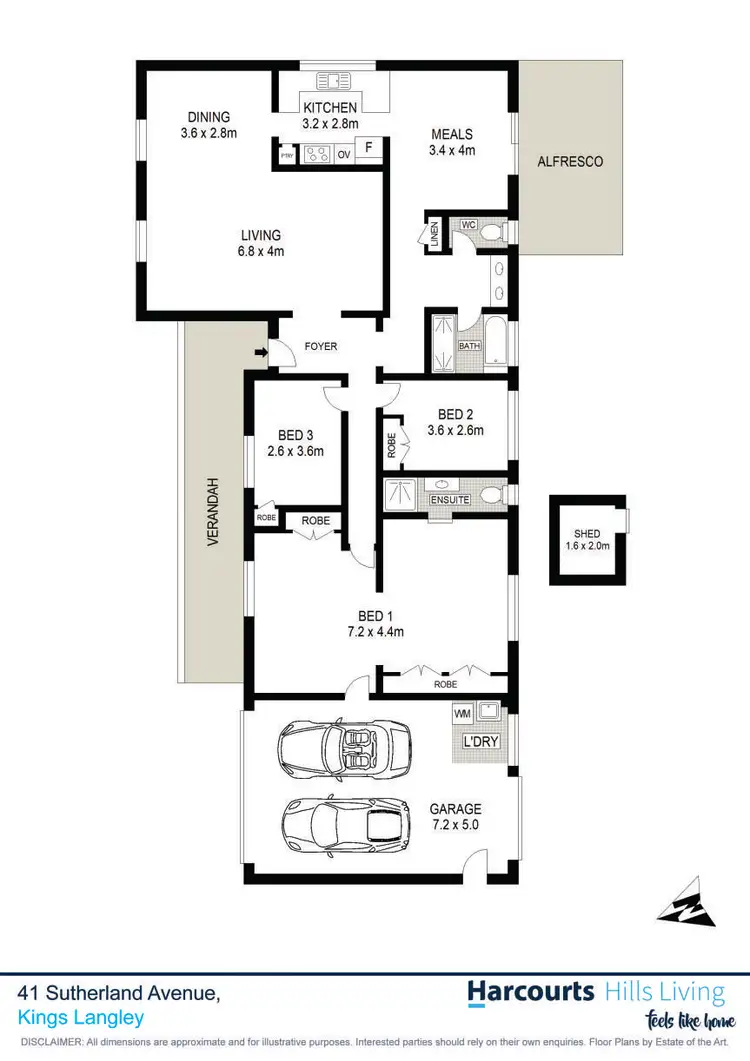 Floorplan of Homely house listing, 41 Sutherland Avenue, Kings Langley NSW 2147