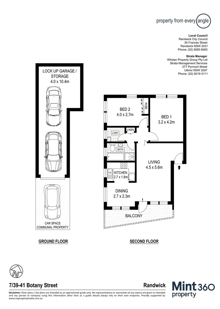 Floorplan of Homely apartment listing, 7/39-41 Botany Street, Randwick NSW 2031