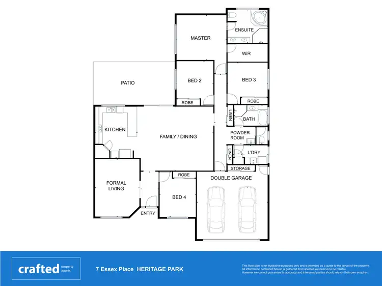 Floorplan of Homely house listing, 7 Essex Place, Heritage Park QLD 4118
