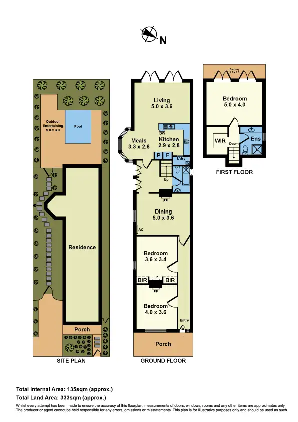 Floorplan of Homely house listing, 5 Central Avenue, Footscray VIC 3011