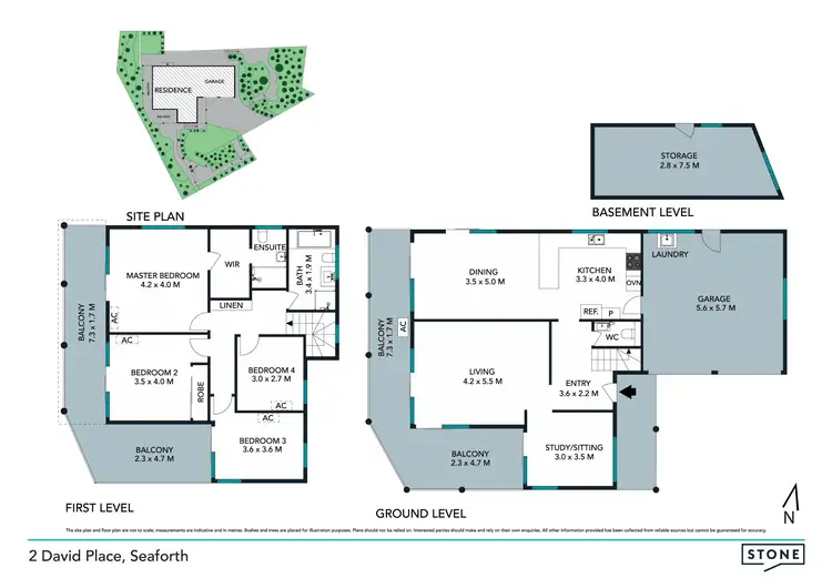Floorplan of Homely house listing, 2 David Place, Seaforth NSW 2092